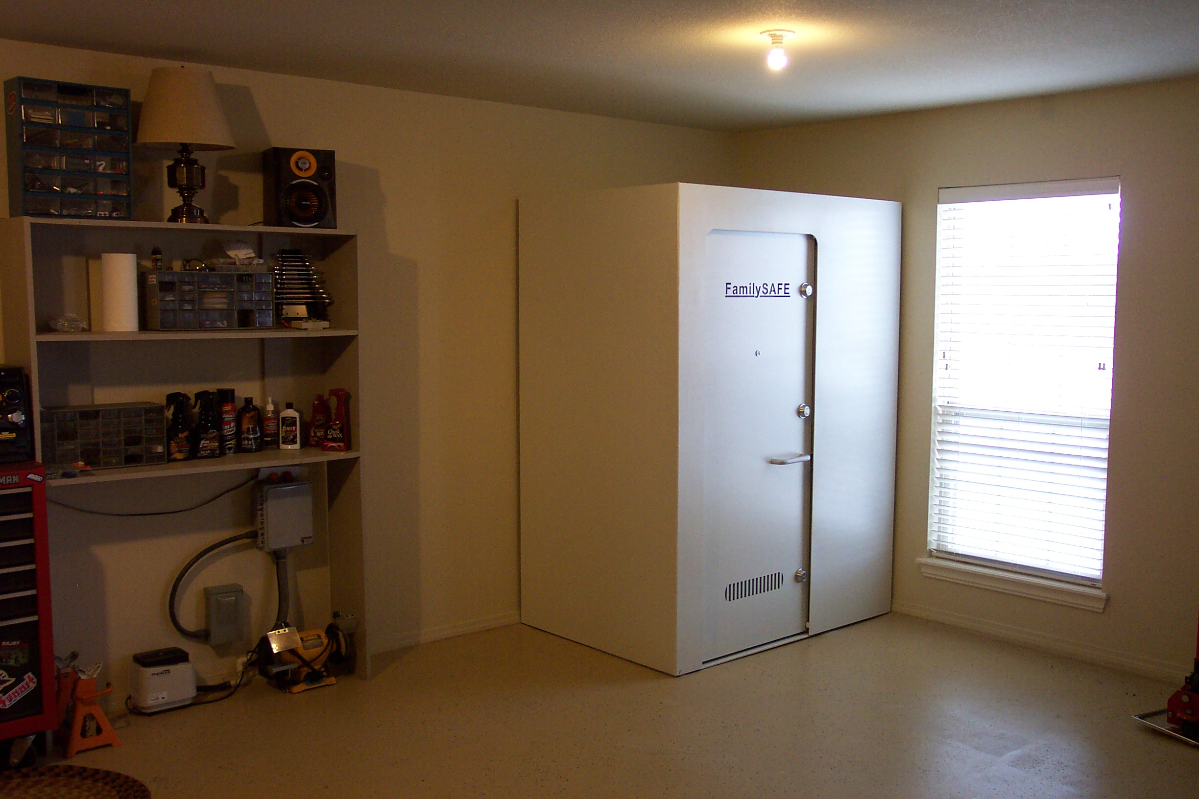 Existing home tornado shelters