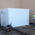 Outdoor commercial storm shelter