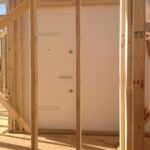New home construction storm shelter installation
