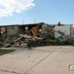 Storm shelter after a large natural disaster