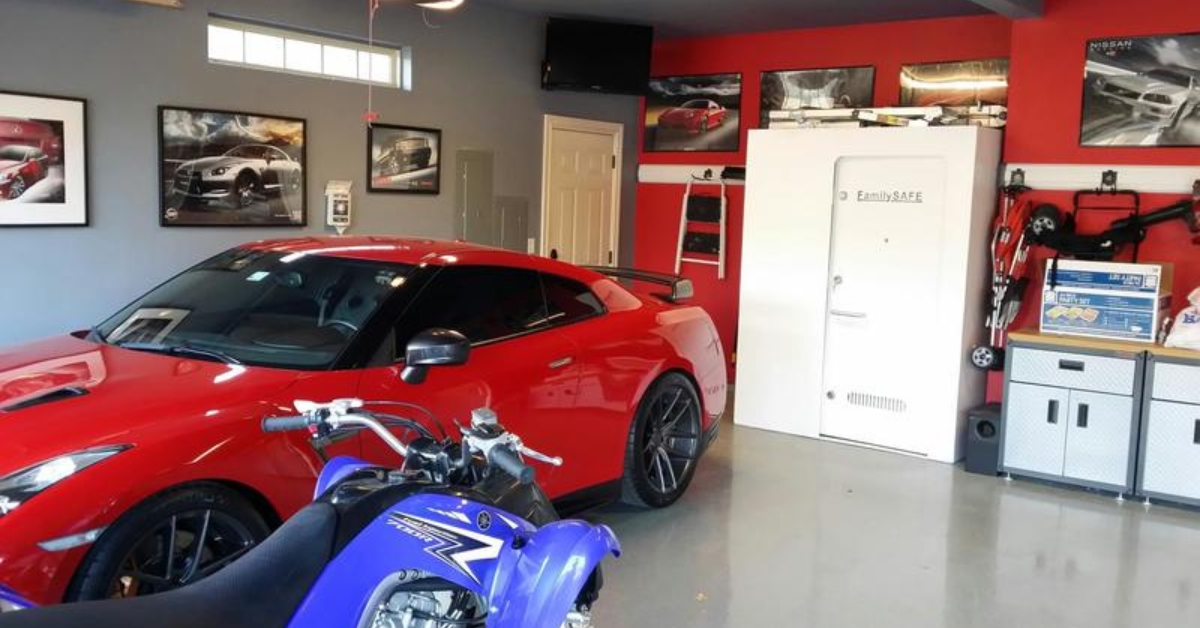 storm shelter in a garge