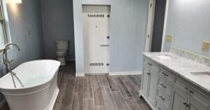 safe room in a bathroom