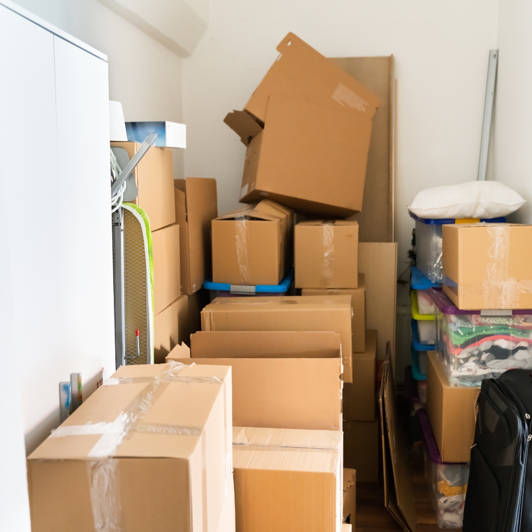 using a shelter for a storage area