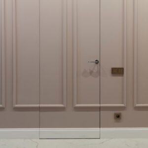 a door hidden by decorative finishes