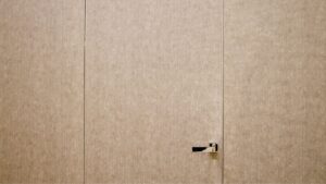 a concealed safe room door