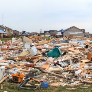 the aftermath of a tornado