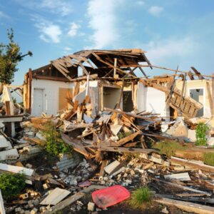 the aftermath of a tornado