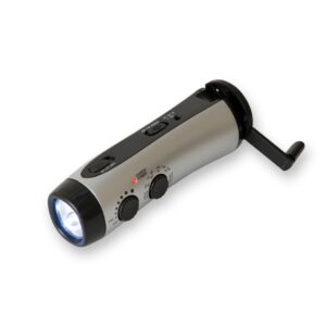 emergency flashlight and radio