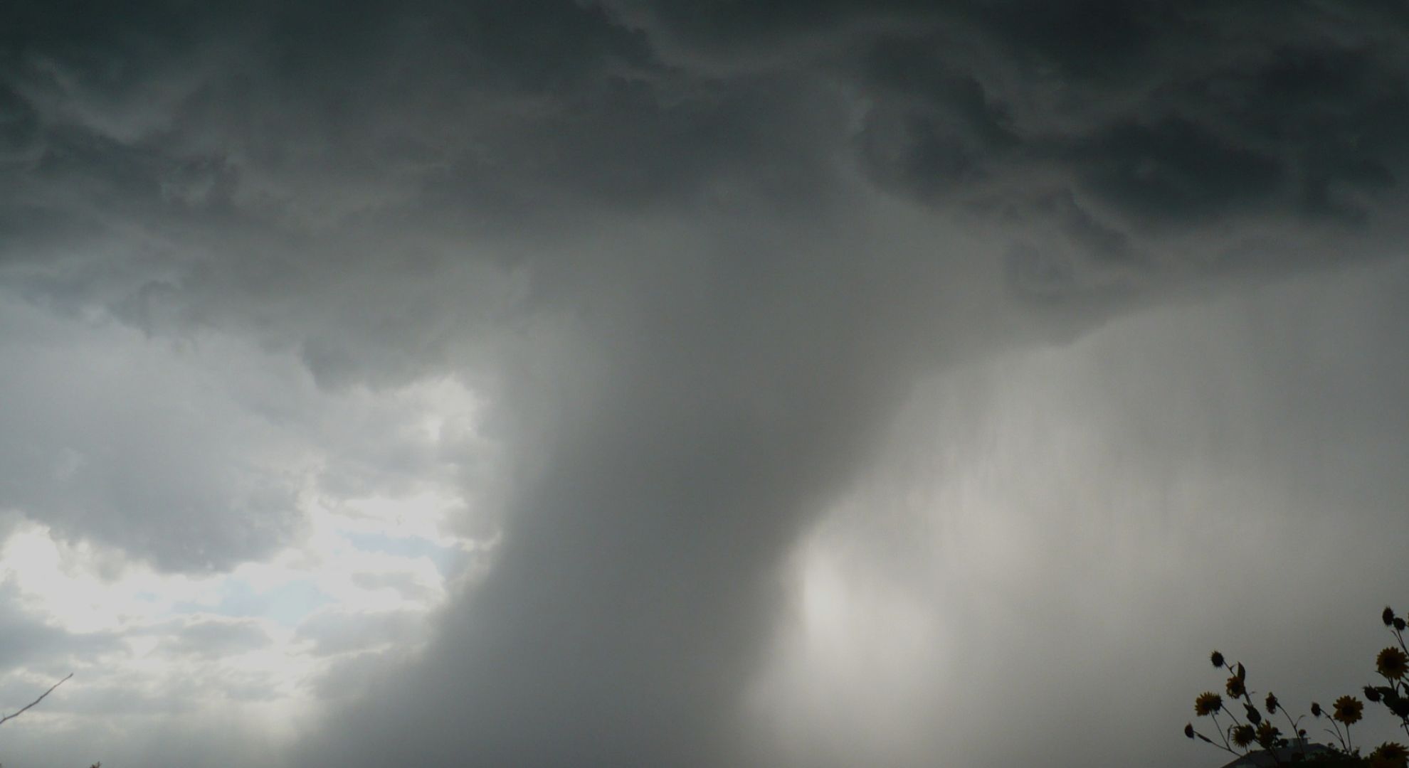 A tornado forming
