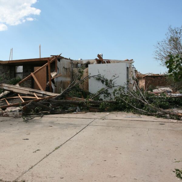 FamilySAFE storm shelter post-storm