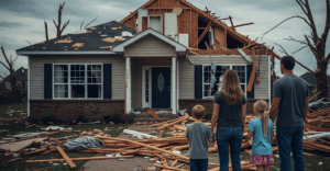 House after storm