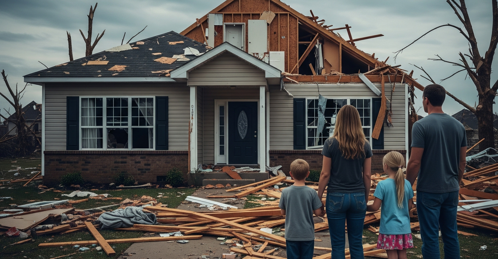House after storm