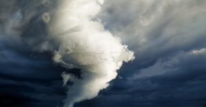 up close view of a tornado