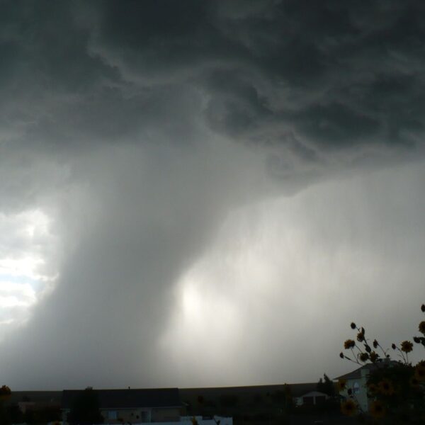 tornado and storm weather in the distance