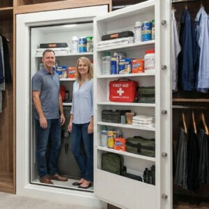 Storm Shelter filled with items 