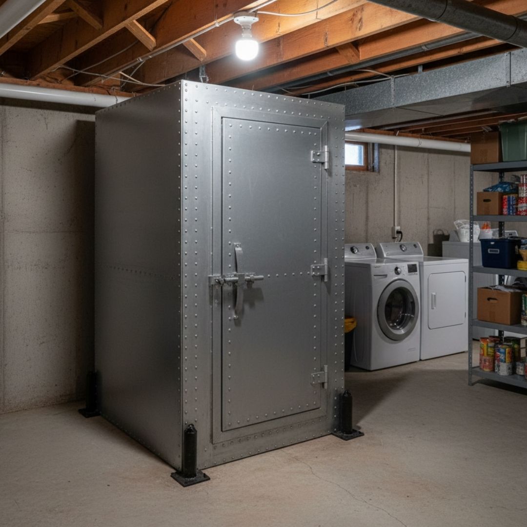 Storm shelter.