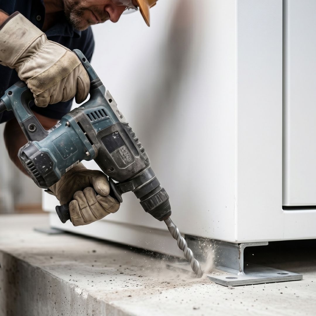installing storm shelter