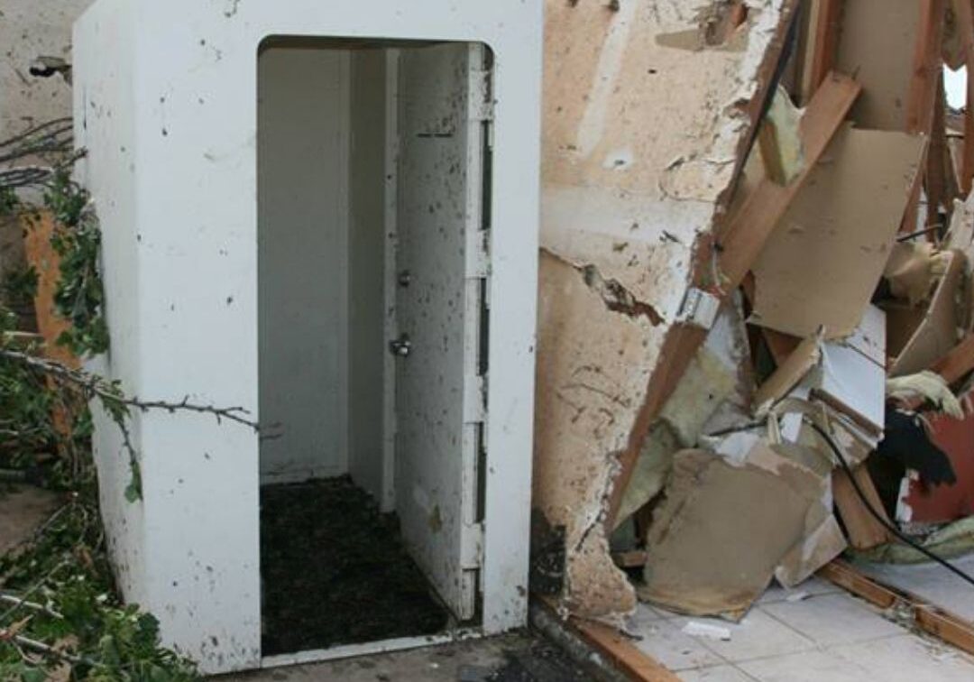 storm shelter after tornado