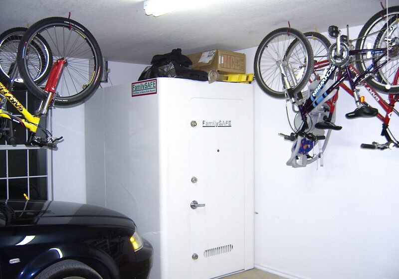 family safe storm shelter in garage